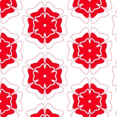 Romantic fuzzy flower seamless pattern