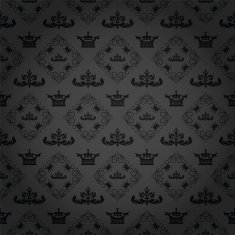 black wallpaper in old style for your design N39