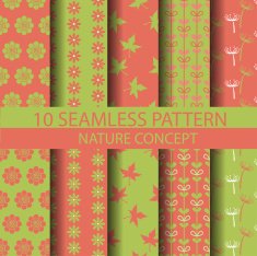 abstract natural pattern set