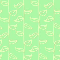 Leaves seamless pattern in vintage style