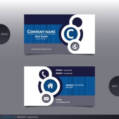 Abstract creative business card Vector N30