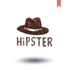 hipster style hand drawn illustration N17