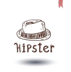 hipster style hand drawn illustration N18