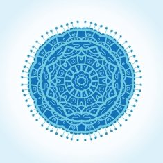 Vintage background with bright colors mandala N3