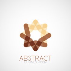 Symmetric abstract geometric shape N46