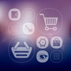 fashion infographic with unfocused background N42