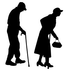 Vector silhouette of a people N12