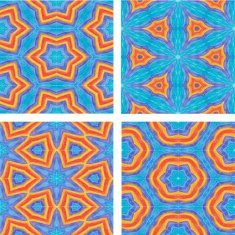 set of Abstract mosaic colorful seamless wallpaper texture backg N2