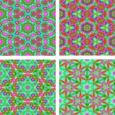 set of Abstract mosaic colorful seamless wallpaper texture backg N3