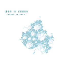 Vector shiny diamonds leaf silhouette pattern frame