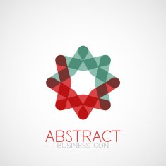 Symmetric abstract geometric shape N52