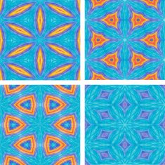 set of Abstract mosaic colorful seamless wallpaper texture backg N9