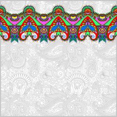 ornamental background with flower ribbon stripe pattern N9