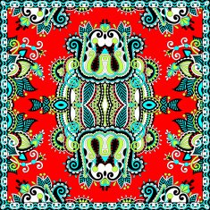 silk neck scarf or kerchief square pattern design N38