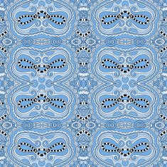 seamless geometry vintage pattern blue colour N2