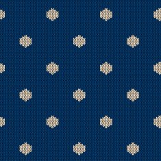 Seamless knitted pattern with polka dot