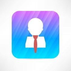 man in tie icon