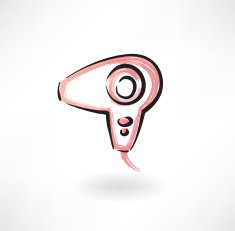 hairdryer grunge icon