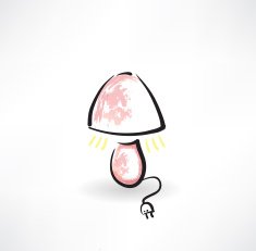 table-lamp grunge icon N2