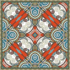 Traditional ornamental floral paisley bandanna Square ornament N21