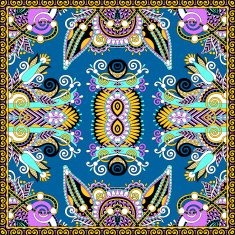 Traditional ornamental floral paisley bandanna Square ornament N31