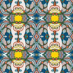 seamless geometry vintage pattern ethnic style ornamental backg N36