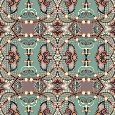 seamless geometry vintage pattern ethnic style ornamental backg N37