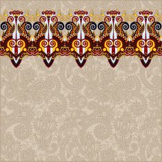 ornamental background with flower ribbon stripe pattern greeti N18