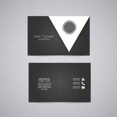 Vector abstract creative business cards N5