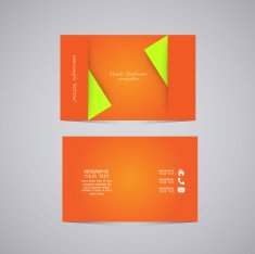 Vector abstract creative business cards N6