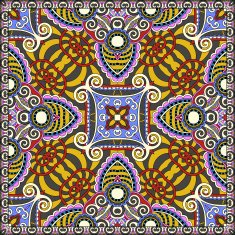 silk neck scarf or kerchief square pattern design N48