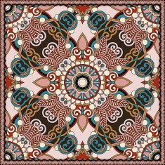silk neck scarf or kerchief square pattern design N53