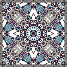 silk neck scarf or kerchief square pattern design N55