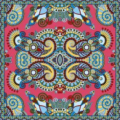 Traditional ornamental floral paisley bandanna N576