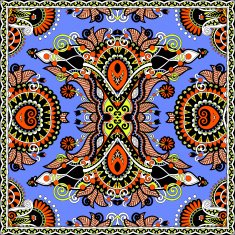 silk neck scarf or kerchief square pattern design N59