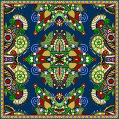 silk neck scarf or kerchief square pattern design N63