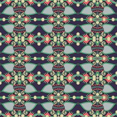 seamless geometry vintage pattern ethnic style ornamental backg N43