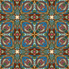seamless geometry vintage pattern ethnic style ornamental backg N49