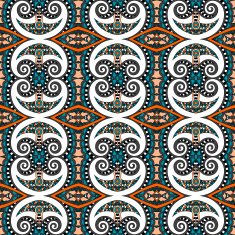 seamless geometry vintage pattern ethnic style ornamental backg N63