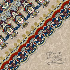 ornamental background with flower ribbon stripe pattern greeti N25
