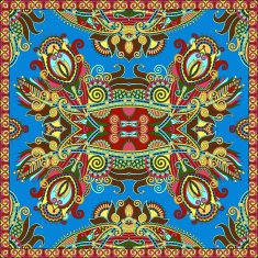 Traditional ornamental floral paisley bandanna Square ornament N60