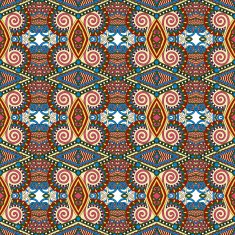 seamless geometry vintage pattern ethnic style ornamental backg N91