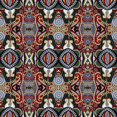 seamless geometry vintage pattern ethnic style ornamental backg N96