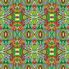 seamless geometry vintage pattern ethnic style ornamental backg N97