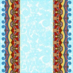 ornamental background with flower ribbon stripe pattern greeti N29