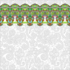 ornamental background with flower ribbon stripe pattern greeti N35