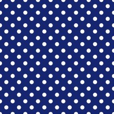 blue background polka fabric with white dots seamless pattern