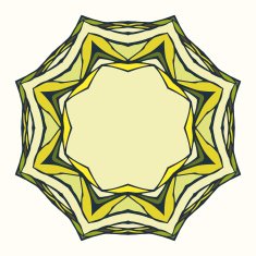 Ethnic round mandala ornamental frame N2