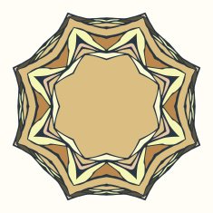 Ethnic round mandala ornament N2