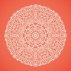 Round mandala lace ornamental background N2